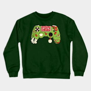 Green Video Games Gaming Gamer Halloween Zombie Controller Crewneck Sweatshirt